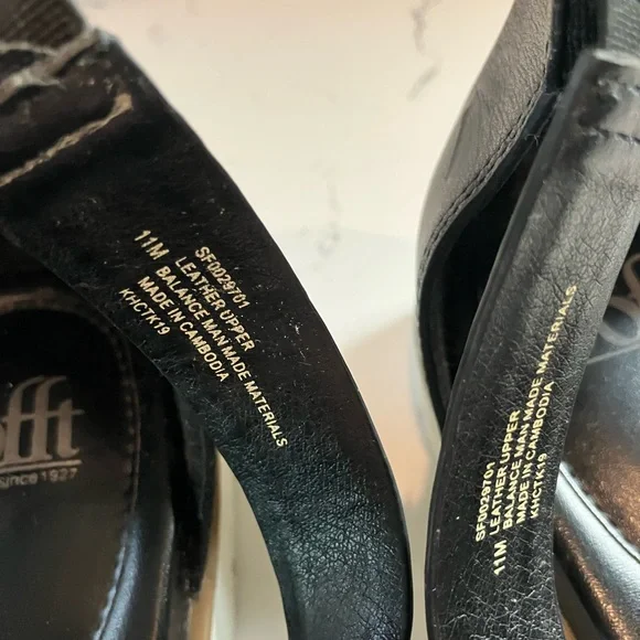 Sofft Starla Black Leather Strappy Ankle Strap Sandal Gladiator Size 11 - Picture 8 of 12